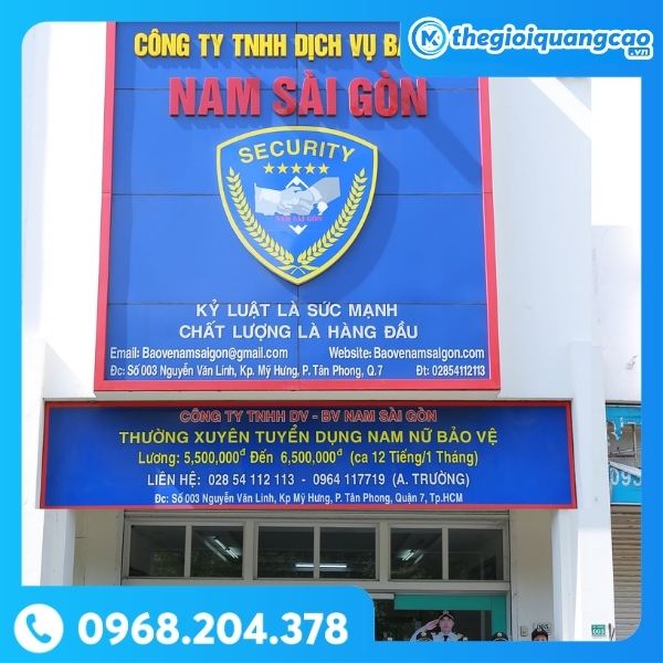 Bảng Hiệu Công Ty Bảo Vệ