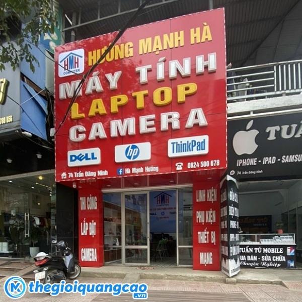 Mẫu bảng hiệu m&aacute;y t&iacute;nh, camera Hướng Mạnh H&agrave;