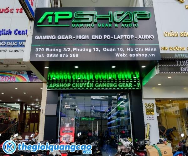 Mẫu bảng hiệu m&aacute;y t&iacute;nh AP Shop
