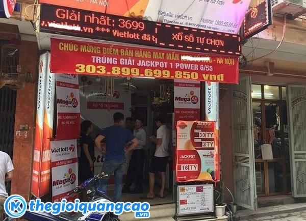 Bảng hiệu đại l&yacute; v&eacute; số bằng Led 