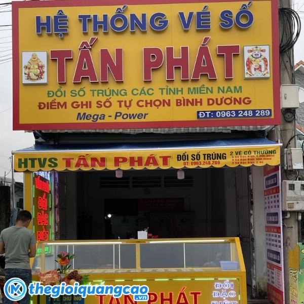 Mẫu bảng hiệu xổ số kiến thiết đẹp