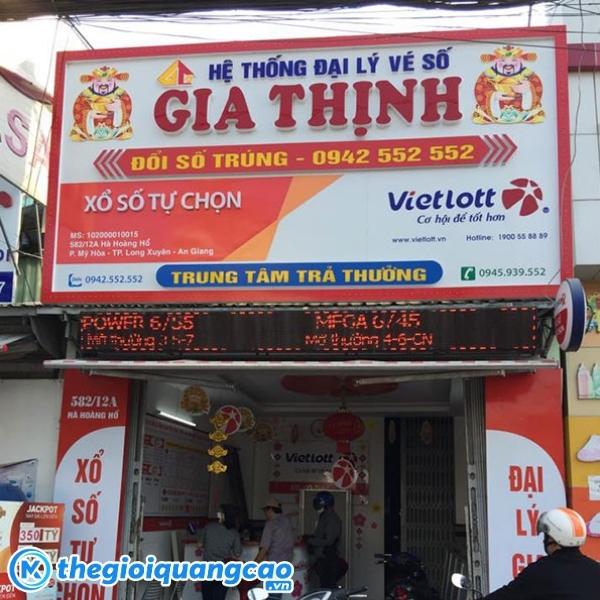 Mẫu bảng hiệu đại l&yacute; v&eacute; số Gia Thịnh
