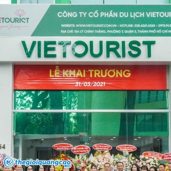 Mẫu bảng hiệu dịch vụ du lịch Vietourist