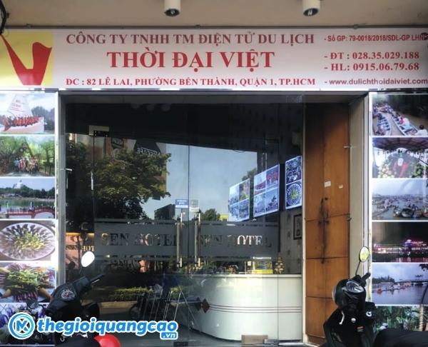 Mẫu bảng hiệu dịch vụ du lịch Thời Đại Việt