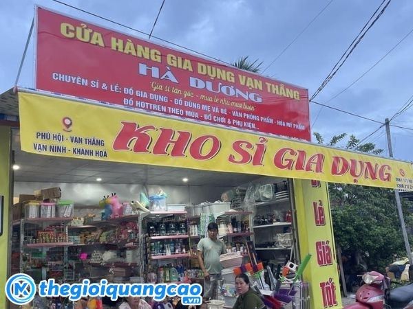 Mẫu bảng hiệu cửa h&agrave;ng gia dụng Vạn Thắng