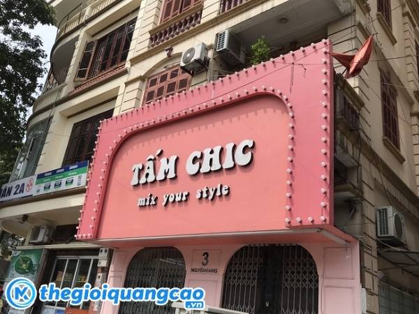 Mẫu bảng hiệu&nbsp;m&agrave;u hồng pastel