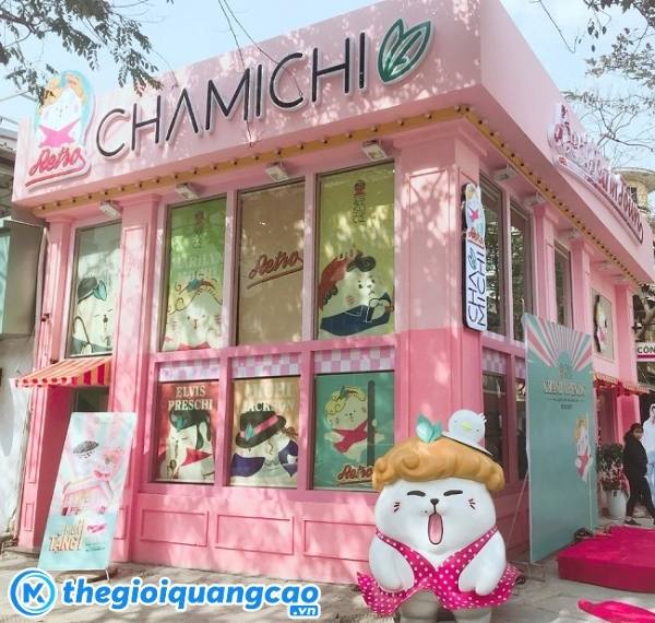 Mẫu bảng hiệu tone hồng dễ thương