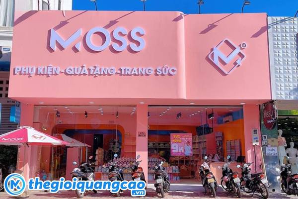 Mẫu bảng hiệu chuy&ecirc;n phụ kiện, qu&agrave; tặng, trang sức tone hồng