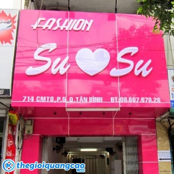 Thi c&ocirc;ng bảng hi&ecirc;u m&agrave;u hồng gi&aacute; rẻ trọn g&oacute;i tại TPHCM