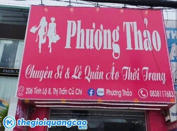 Bảng hiệu m&agrave;u hồng bạt hiflex