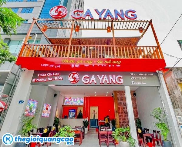 Mẫu bảng hiệu mì cay GaYang