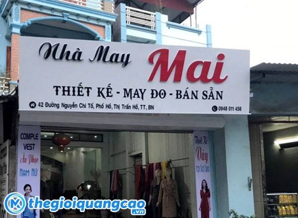 Mẫu bảng hiệu nh&agrave; may Mai