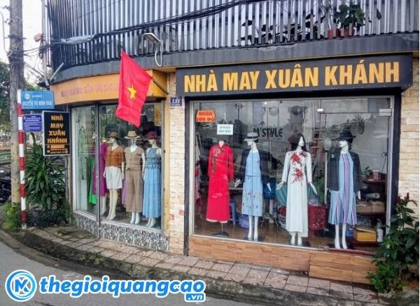 Mẫu bảng hiệu nh&agrave; may Xu&acirc;n Kh&aacute;nh