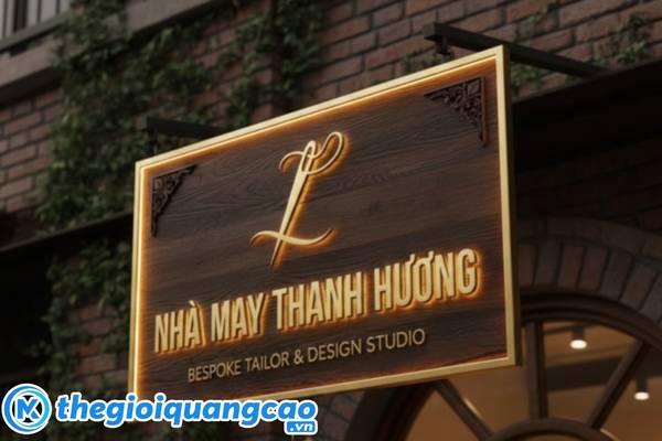 Mẫu bảng hiệu nh&agrave; may Thanh Hương