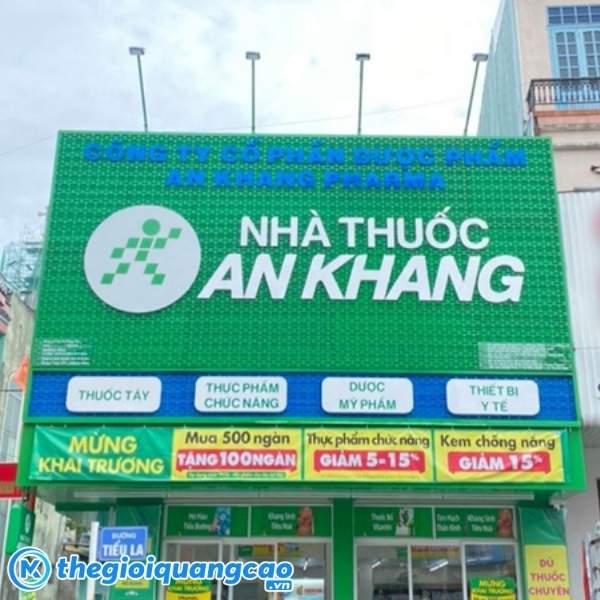 Mẫu bảng hiệu nh&agrave; thuốc An Khang