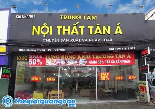 Mẫu biển hiệu showroom nội thất