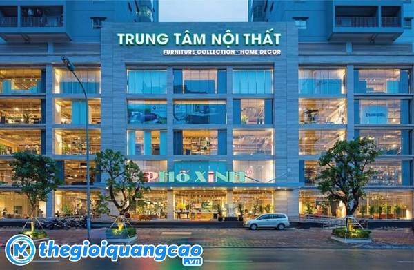 Mẫu bảng hiệu trung t&acirc;m nội thất Phố Xinh
