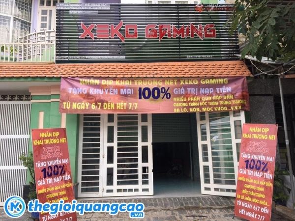 Mẫu bảng hiệu tiệm net xeko gaming