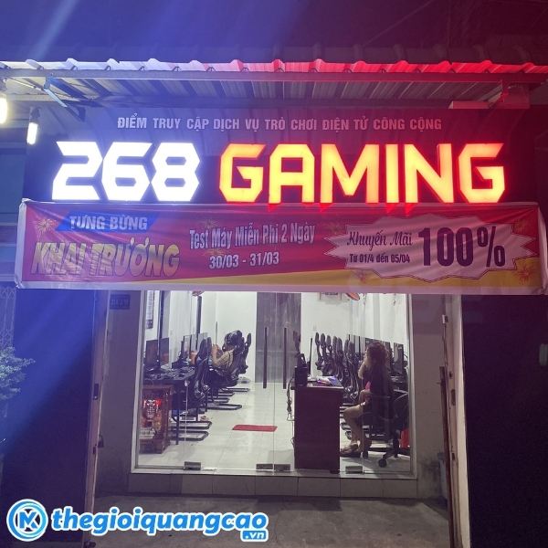 Những sai lầm cần tr&aacute;nh khi thi c&ocirc;ng bảng hiệu quảng c&aacute;o ph&ograve;ng game