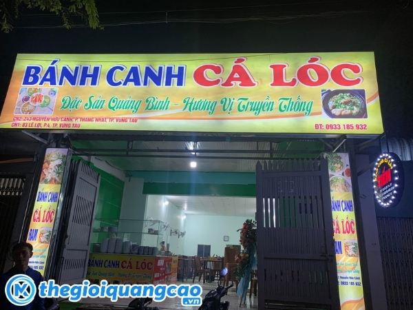Mẫu bảng hiệu qu&aacute;n b&aacute;nh canh đặc sản Quảng B&igrave;nh