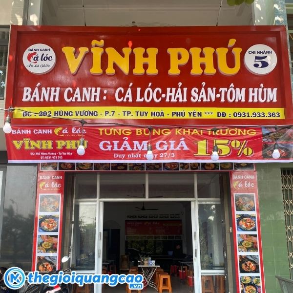 Mẫu bảng hiệu qu&aacute;n banh canh đẹp, thu h&uacute;t kh&aacute;ch