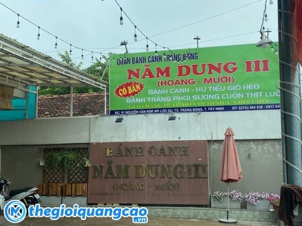 Mẫu bảng hiệu qu&aacute;n b&aacute;nh canh Trảng B&agrave;ng