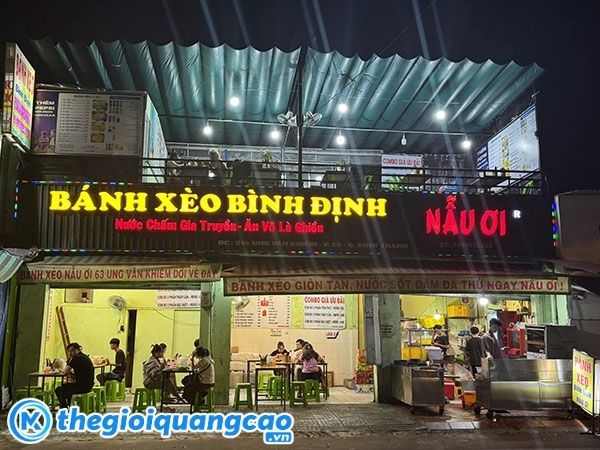 Mẫu bảng hiệu qu&aacute;n b&aacute;nh x&egrave;o b&igrave;nh định