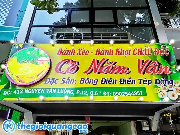 Mẫu bảng hiệu qu&aacute;n b&aacute;nh x&egrave;o, b&aacute;nh khọt Ch&acirc;u Đốc