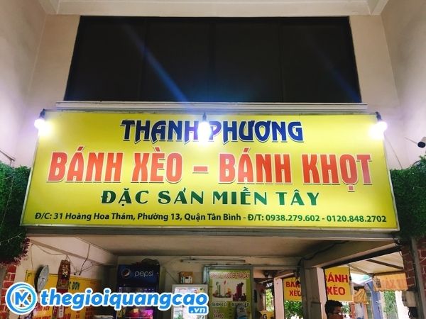 Mẫu bảng hiệu qu&aacute;n b&aacute;nh x&egrave;o b&igrave;nh d&acirc;n