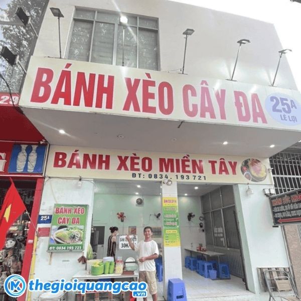 C&aacute;c chất liệu l&agrave;m bảng hiệu qu&aacute;n b&aacute;nh x&egrave;o phổ biến