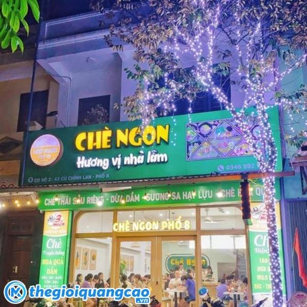 Mẫu bảng hiệu qu&aacute;n ch&egrave; ngon hương vị nh&agrave; l&agrave;m