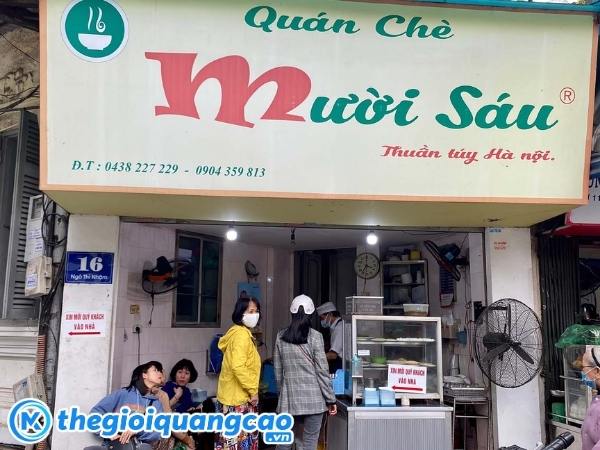 Mẫu bảng hiệu qu&aacute;n ch&egrave; b&igrave;nh d&acirc;n, truyền thống