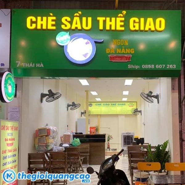 Bảng hiệu qu&aacute;n ch&egrave; chữ nổi gắn Led