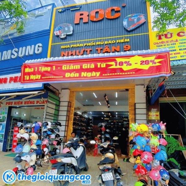 Mẫu bảng hiểm shop n&oacute;n bảo hiểm ROC