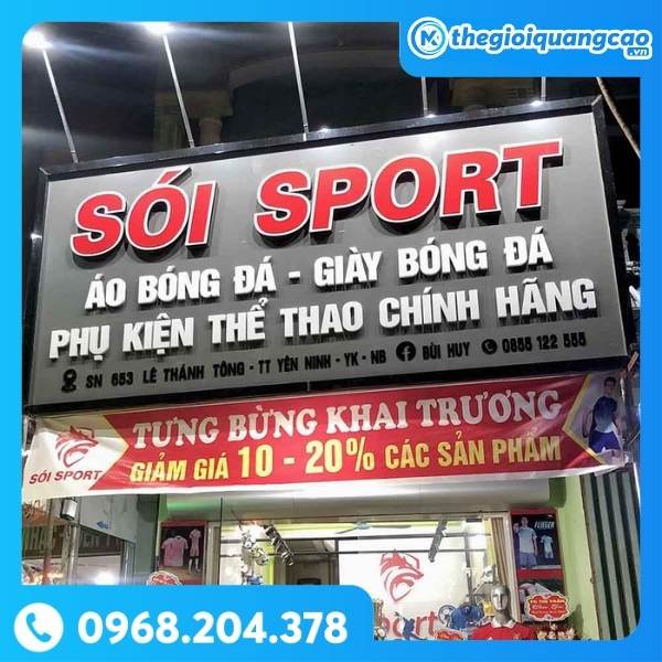 Bảng Hiệu Shop Thể Thao
