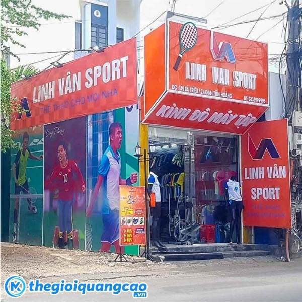 Mẫu bảng hiệu shop thể thao Linh V&acirc;n