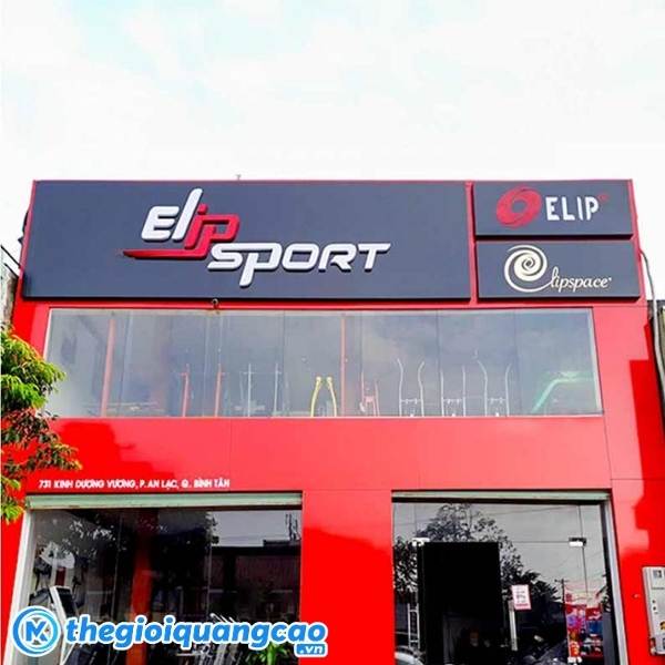 Mẫu bảng hiệu shop thể thao Elip Sport
