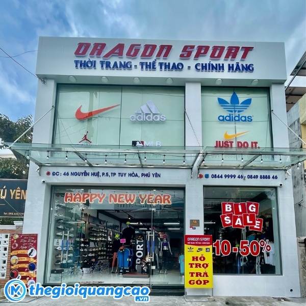  Mẫu bảng hiệu shop thể thao Dragon Sport 