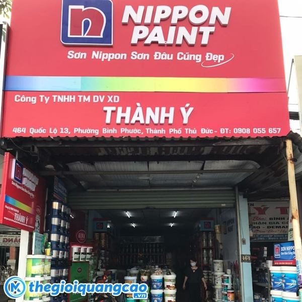 Mẫu bảng hiệu sơn c&ocirc;ng ty Th&agrave;nh &Yacute;