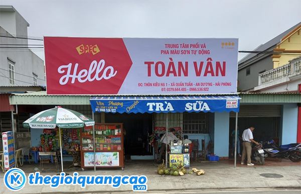 Mẫu bảng hiệu trung t&acirc;m ph&acirc;n phối sơn To&agrave;n V&acirc;n