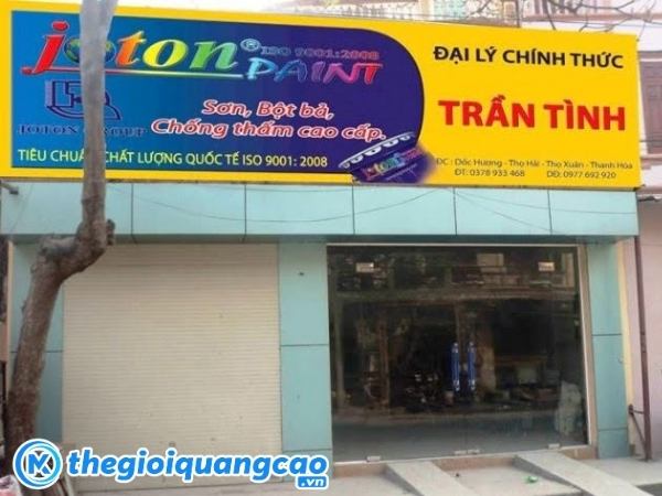  Mẫu bảng hiệu sơn đại l&yacute; ch&iacute;nh thức Trần T&igrave;nh 