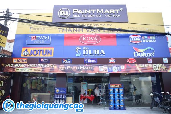 Mẫu bảng hiệu sơn với c&aacute;c thương hiệu lớn