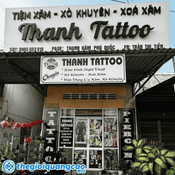 Thiết kế bảng hiệu tattoo theo y&ecirc;u cầu