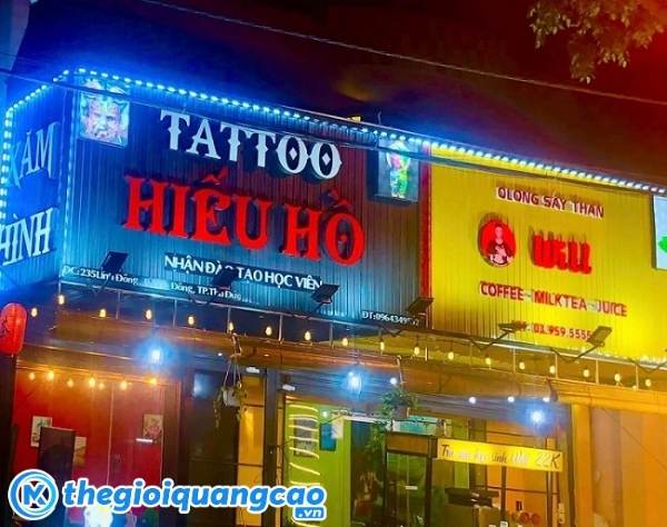 Mẫu bảng hiệu tattoo Hiếu Hồ