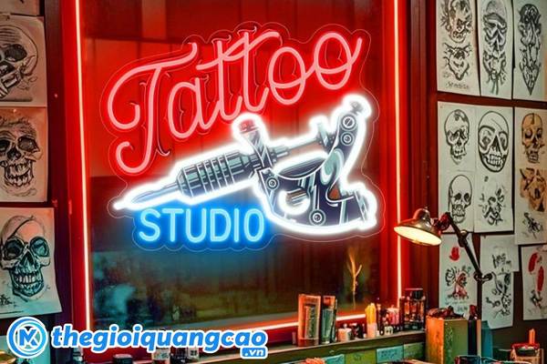 Mẫu bảng hiệu tattoo đẹp, thu h&uacute;t kh&aacute;ch h&agrave;ng