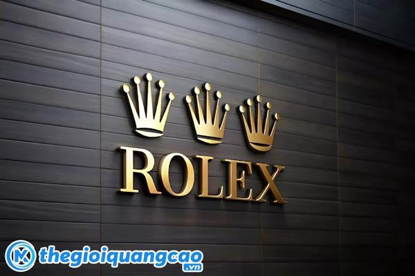 Chữ nổi inox mạ v&agrave;ng gắn tường