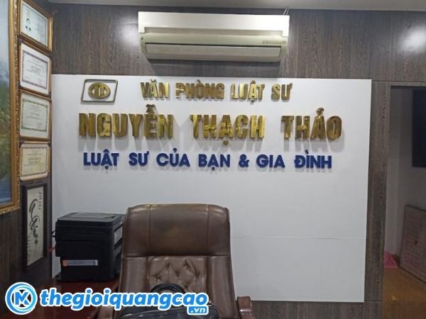 Mẫu bảng hiệu văn ph&ograve;ng luật sư Nguyễn Thạch Thảo