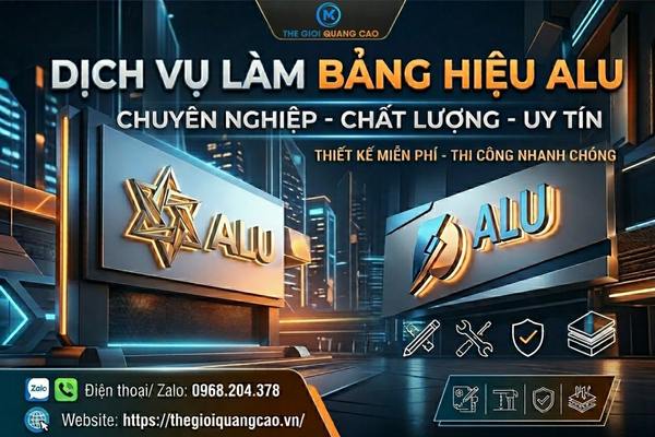 Dịch Vụ Làm Bảng Hiệu Alu Đẹp, Giá Rẻ & Trọn Gói TPHCM