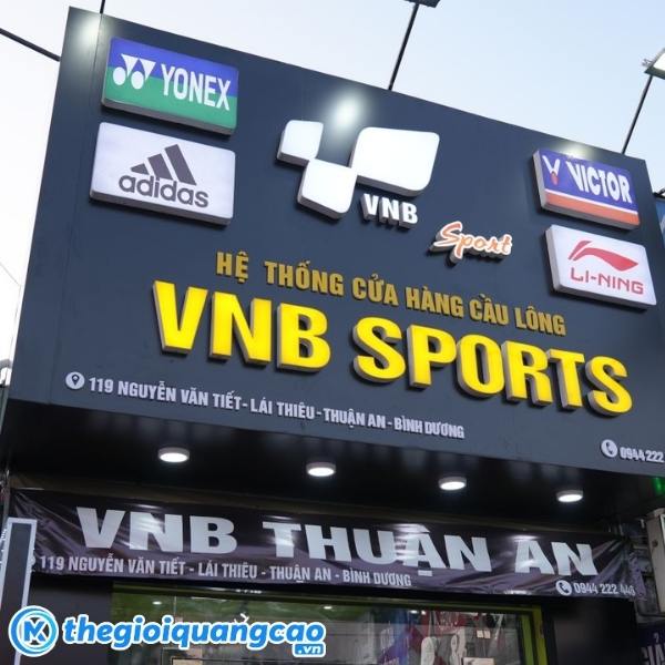 Mẫu dự án làm bảng hiệu alu cho shop thể thao