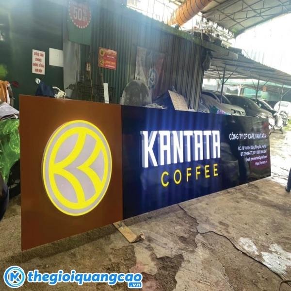 Mẫu dự án làm bảng hiệu quảng cáo Alu cho quán Cafe